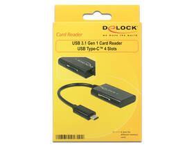Čítačka pamäťových kariet DeLock USB-C/ SD, micro SD čierna

 obrázok produktu 2 z 2