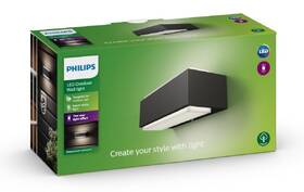 Nástenné svietidlo Philips Stratosphere Up/Down, 2xLED, teplá biela - antracitové 

 obrázok produktu 3 z 3