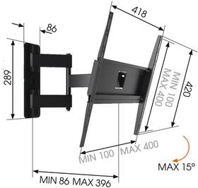 Držiak na TV Vogel’s VOGELS V-8050030, TV konzola 

 obrázok produktu 3 z 3