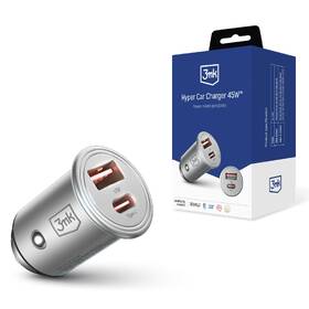 Adaptér do auta 3mk Hyper USB-C/USB-A 45W strieborný

 obrázok produktu 7 z 8