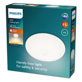 LED stropné svietidlo Philips Mauve CL252, senzor pohybu, 6W, teplá biela biele

 obrázok produktu 1 z 1