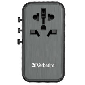 Cestovný adaptér Verbatim UTA-06 GaN III, 2x USB-C PD 100W & QC 4+, 2x USB-A QC 3.0 čierny

 obrázok produktu 2 z 11
