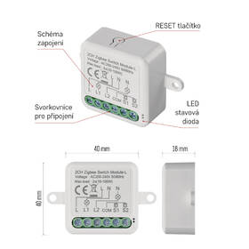 Modul EMOS GoSmart spínací IP-2104SZ, ZigBee, 2-kanálový 

 obrázok produktu 9 z 17
