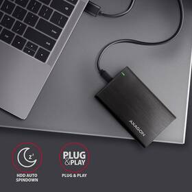 Box na HDD Axagon USB-C SATA 2.5 HDD 

 obrázok produktu 4 z 5
