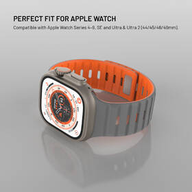 Remienok FIXED Silicone Magnetic Strap na Apple Watch 44/45/46/49mm sivý

 obrázok produktu 3 z 6