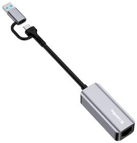 Sieťová karta ColorWay USB-C nebo USB-A na RJ45, 18cm sivá

 obrázok produktu 1 z 8