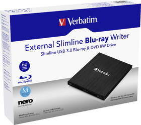 Externá Blu-ray napaľovačka Verbatim Slimline USB 3.2 čierna

 obrázok produktu 1 z 1