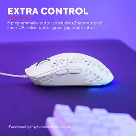 Myš Trust GXT 928W Helox Lightweight Wired biela

 obrázok produktu 6 z 13