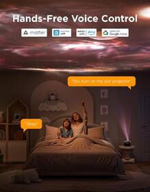 Stolná lampa Govee Galaxy Light Projector 2 Pro, Matter, s reproduktorom čierna

 obrázok produktu 3 z 4