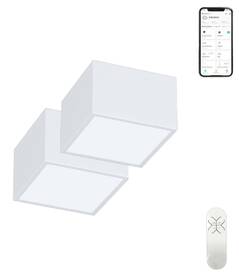 LED stropné svietidlo IMMAX NEO sada 2x CANTO SMART 15x15cm 12W Zigbee 3.0 + DO biele

 obrázok produktu 2 z 4