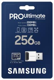 Pamäťová karta Samsung 256GB UHS-I U3 (200R/130W) + USB adaptér 

 obrázok produktu 5 z 5