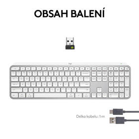 Klávesnica Logitech MX Keys S,  CZ/SK layout sivá

 obrázok produktu 2 z 2