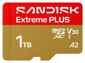 Pamäťová karta SANDISK 1TB UHS-I (250R/170W) + SD apaptér 

 obrázok produktu 1 z 3