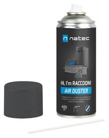 Stlačený vzduch Natec Raccoon Air 400 ml čierny

 obrázok produktu 1 z 2