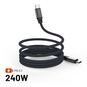 Kábel FIXED magnetický USB-C/USB-C, PD, 240W, 2m sivý

 obrázok produktu 2 z 10