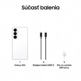 Mobilný telefón Samsung Galaxy S26 5G 12 GB / 256 GB biely

 obrázok produktu 8 z 19