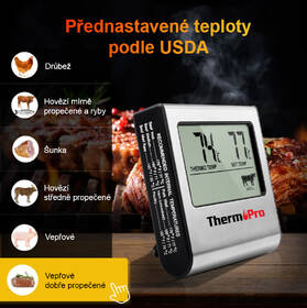 Teplomer do mäsa ThermoPro TP-16 strieborný

 obrázok produktu 1 z 6