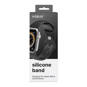 Remienok Celly silikonový na Apple Watch 42/44/45 mm čierny

 obrázok produktu 1 z 2