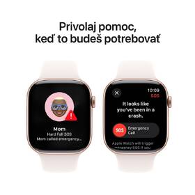 Inteligentné hodinky Apple GPS 46mm ružovo zlatý hliník - svetlo rumenný športový remienok - M/L 

 obrázok produktu 5 z 8