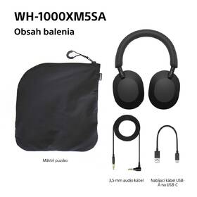 Slúchadlá Sony WH-1000XM5SA, Limitovaná edícia - mäkké púzdro čierna

 obrázok produktu 11 z 11