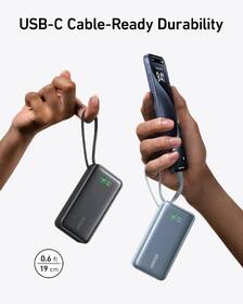 Powerbank Anker Anker 545 10000mAh, 30W s káblom USB-C čierny

 obrázok produktu 3 z 5