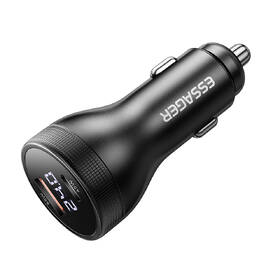 Adaptér do auta Essager 100W super rýchla USB-A, USB-C s digitálnym displejom čierny

 obrázok produktu 3 z 3