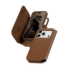 Puzdro na mobil flipové PanzerGlass CARE na Apple iPhone 18 Pro / 17 Pro Tango 2v1 Wallet MagSafe hnedé

 obrázok produktu 1 z 4