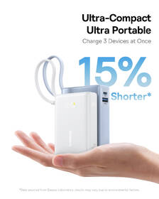 Powerbank Baseus PicoGo 10000mAh 45W s digitálnym displejom a káblom USB-C biely

 obrázok produktu 4 z 10
