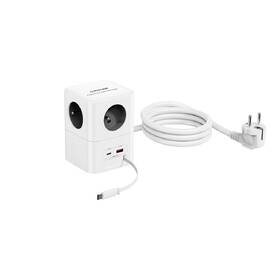 Rozbočovacia zásuvka Cubenest PowerCube 4xAC, PD 65W, 2xC,1xA, 1.5m kabel sivá/biela

 obrázok produktu 2 z 9