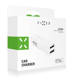 Adaptér do auta FIXED 2x USB, 15W Smart Rapid Charge biely

 obrázok produktu 2 z 2