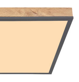 LED stropné svietidlo GLOBO Doro, štvorec, 45 cm, LED, 24W čierne/drevené

 obrázok produktu 3 z 3