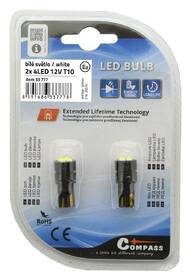 Autožiarovka Compass 4LED 3030 12V T10 (2 ks) biela

 obrázok produktu 2 z 2