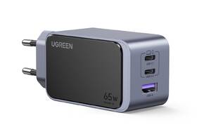 Nabíjačka do siete UGREEN Nexode S 65W 2xUSB-C, 1xUSB-A, GaN sivá

 obrázok produktu 1 z 14