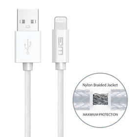 Kábel WG Lightning / USB-A, 20 cm, oplétaný biely

 obrázok produktu 2 z 3