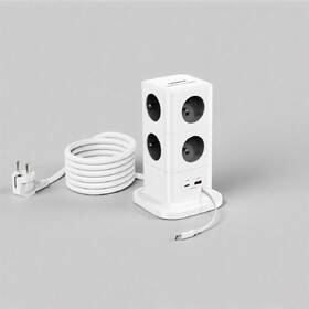 Rozbočovacia zásuvka Cubenest PowerCube 8xAC, PD 65W, 2xC,1xA, 3m kabel sivá/biela

 obrázok produktu 5 z 14