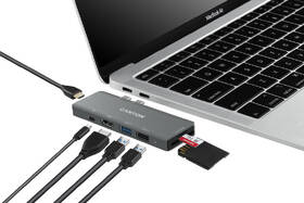 USB Hub Canyon DS-5, pro MacBook, USB-C PD 100W strieborný

 obrázok produktu 4 z 4