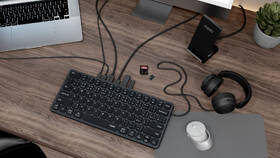 Klávesnica Rapoo UCK-6001 s USB-C multiport hubem 8v1, CZ/SK layout sivá

 obrázok produktu 9 z 10