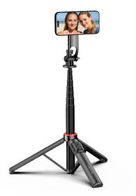 Selfie tyč GoGEN 7 teleskopická, bluetooth, 2v1 klasický + magsafe držák čierna

 obrázok produktu 4 z 5