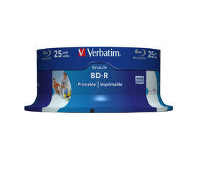 Disk Verbatim BD-R SL 25GB, 6x, 25-cake 

 obrázok produktu 1 z 1