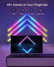 Dekoratívne LED Govee Glide (8+4) SMART LED, TV, Gaming, Home - RGBIC 

 obrázok produktu 3 z 9