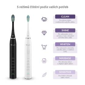 Zubná kefka TrueLife TrueLife SonicBrush Clean30 Duo čierna/biela

 obrázok produktu 1 z 11