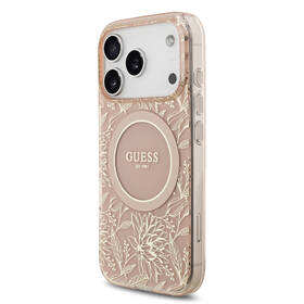 Kryt na mobil Guess IML Flowers Allover Strap MagSafe na Apple iPhone 17 Pro ružový

 obrázok produktu 1 z 7