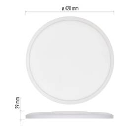 LED stropné svietidlo EMOS FLORI, kruh 42cm, 22W, 2200lm, neutrálna biela biele

 obrázok produktu 1 z 5