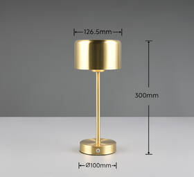 Stolná lampička Reality JEFF, LED, matná zlatá

 obrázok produktu 6 z 6