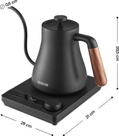 Rýchlovarná kanvica Sencor SWK 2828BK, 0,6 l čierna

 obrázok produktu 1 z 15