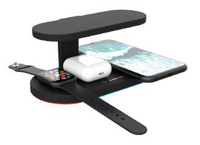 Bezdrôtová nabíjačka Canyon 5v1 pro telefon, Apple Watch, Airpods, 1x USB, UV lampa čierna

 obrázok produktu 2 z 3