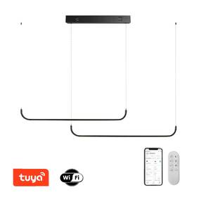 Závesné svietidlo IMMAX NEO LITE PATTINI SMART, dvojité, 56W, BEACON, Wi-Fi, Tuya čierne

 obrázok produktu 2 z 10