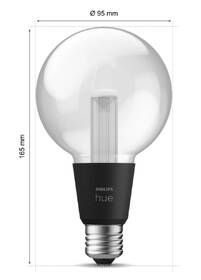 Inteligentná žiarovka Philips G95, 6,8W, E27, White a Color Ambiance 

 obrázok produktu 3 z 4