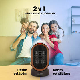 Teplovzdušný ventilátor Lauben Desk Fan&Heater 2in1 600BB čierny

 obrázok produktu 5 z 11