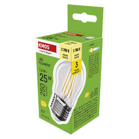 LED žiarovka EMOS Filament Mini Globe, 1,8 W, E27, teplá biela 

 obrázok produktu 6 z 7